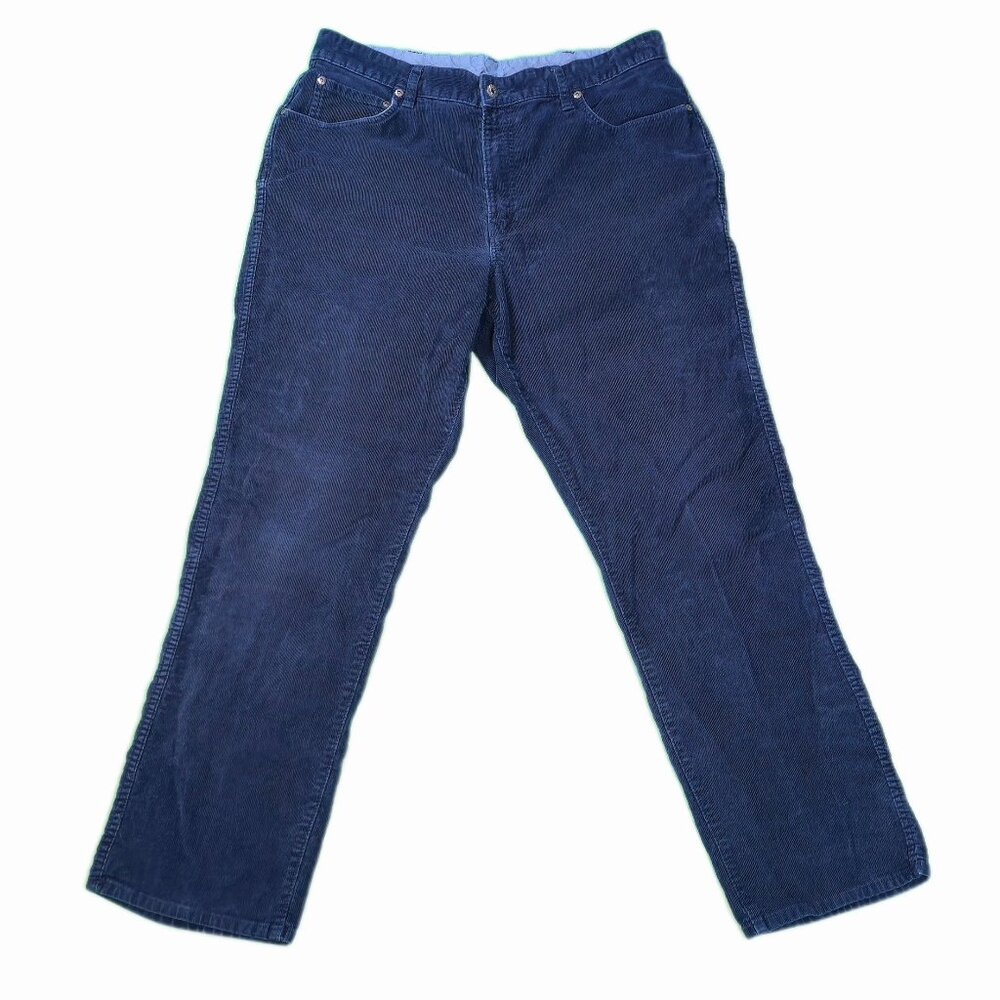 L.L.Bean Corduroy Pants‎ - Navy Blue - Straight Leg W36